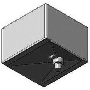 TANQUE DESAGOTE CON TAPA 730 X 700 X 500. 250 lts.