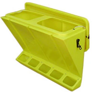 COMEDERO CERDO CHICO TOLVA CON TAPA 125 LTS.