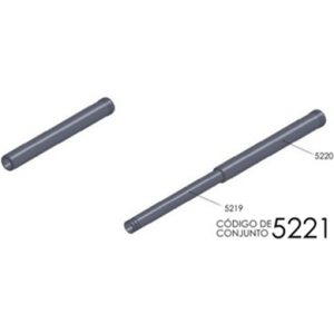 CAÑO BAJ.SEM. TELESC. 2 TR. INY. S/AC. FLEX.(5220-5219)