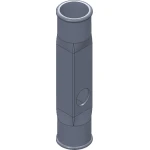 TUBO ADAPTADOR 210MM-Ø46MM.PTU BAS210*46C CON AGUJ. (5400)