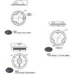 TAPA MAZA OMBU CON ROSCA
