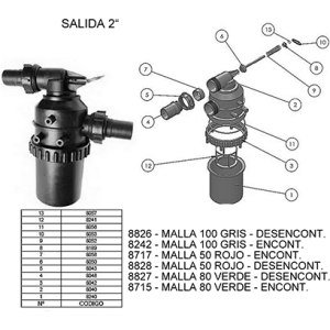 MALLA 100 GRIS DESENCONT.