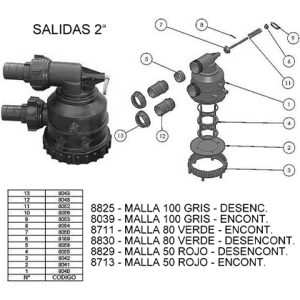 MALLA 80 ROJO DESENCONT.