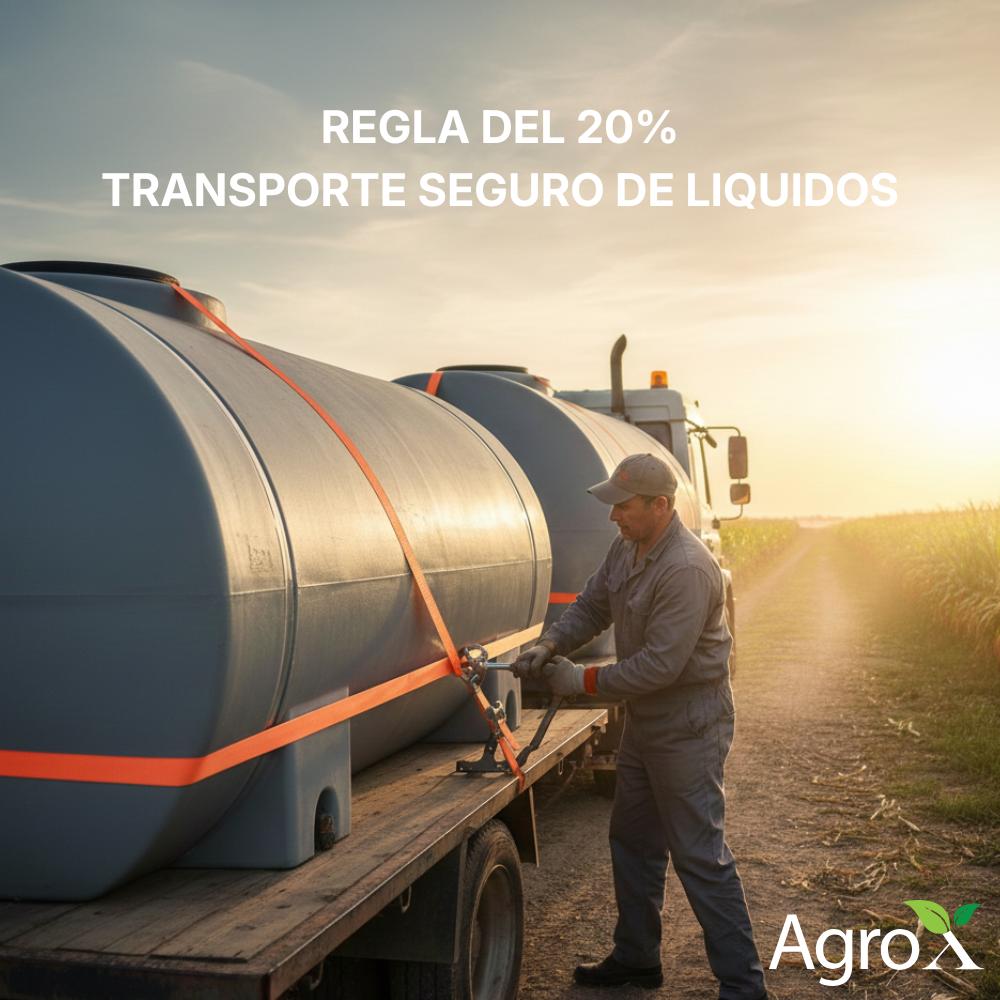 La regla del 20% en transporte de tanques horizontales