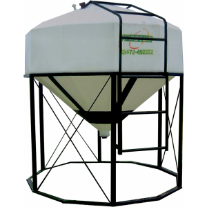 Silo plástico 4.200 Lts con fondo conico